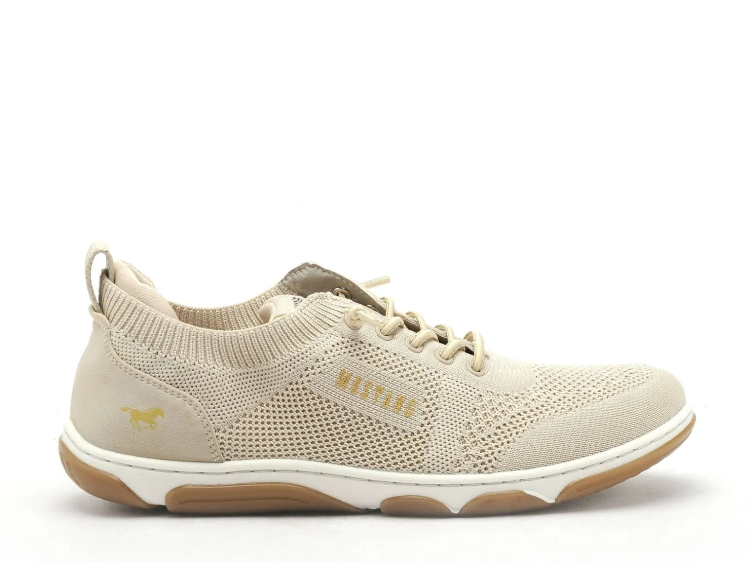 Mustang 1488303 Beige Baskets Basses Femme