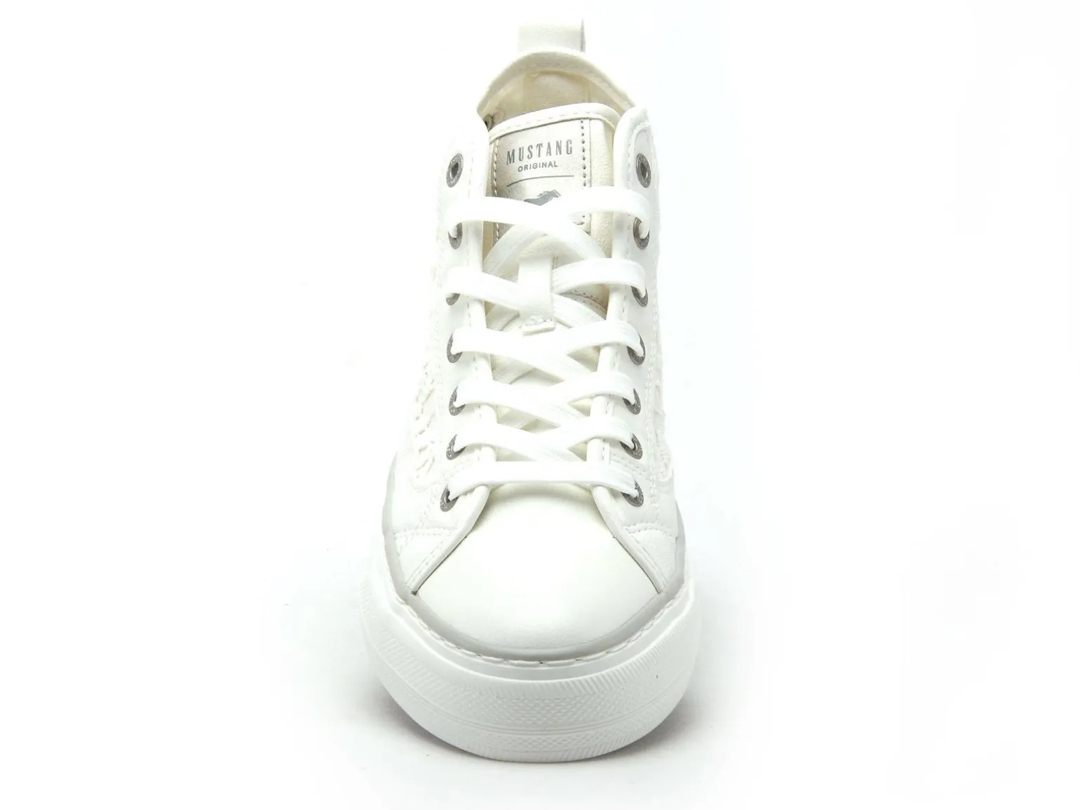 Mustang 1272502 Blanc Basket Montante Femme
