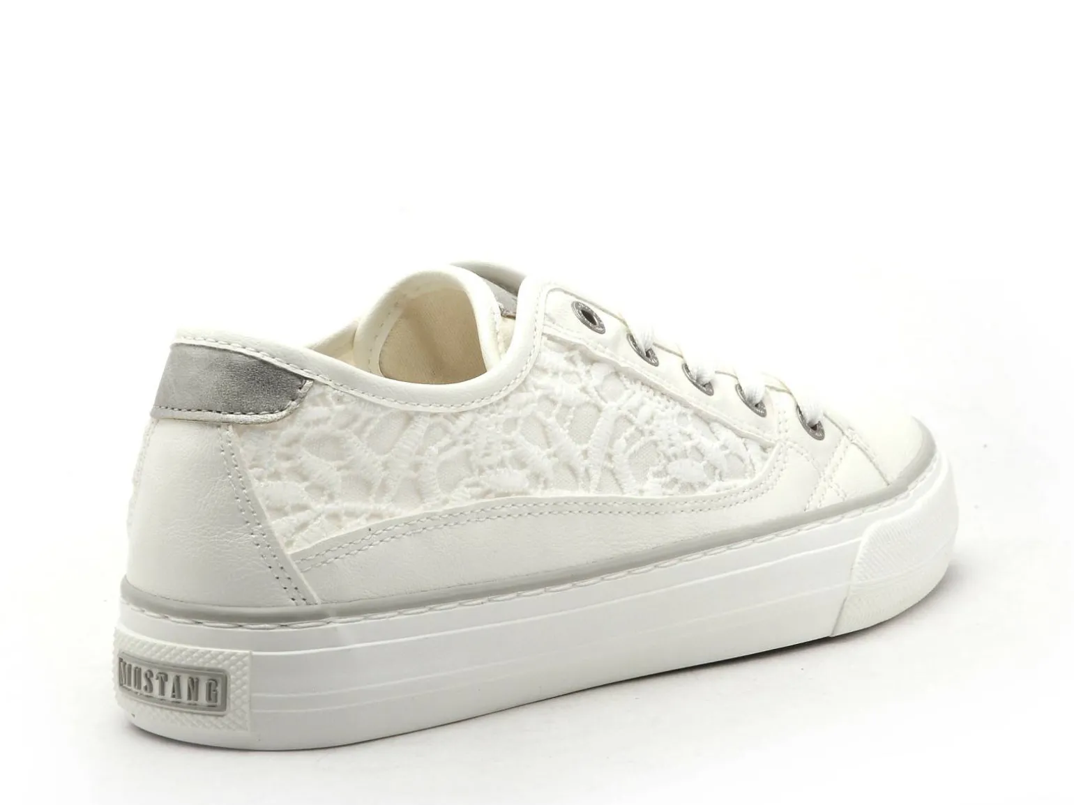 Mustang 1272309 Blanc Baskets Basses Femme