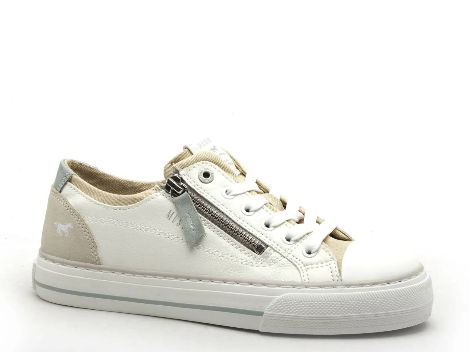 Mustang 1272310 Blanc Baskets Basses Femme