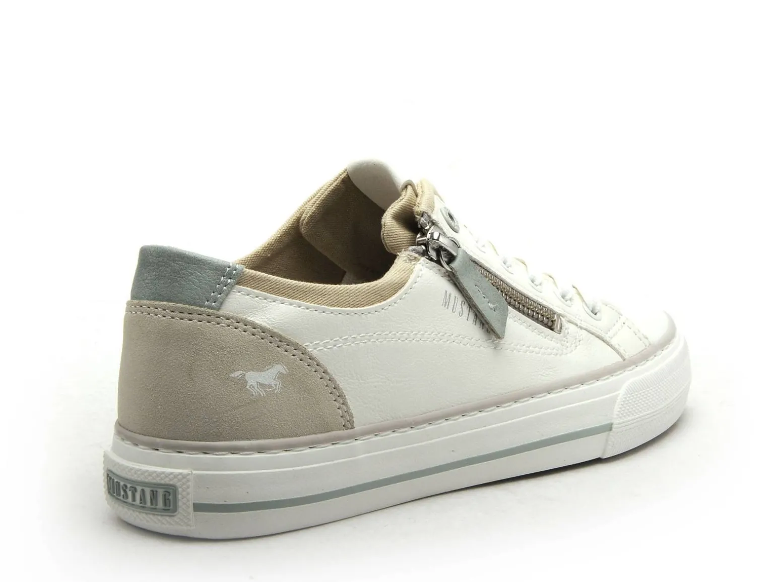 Mustang 1272310 Blanc Baskets Basses Femme
