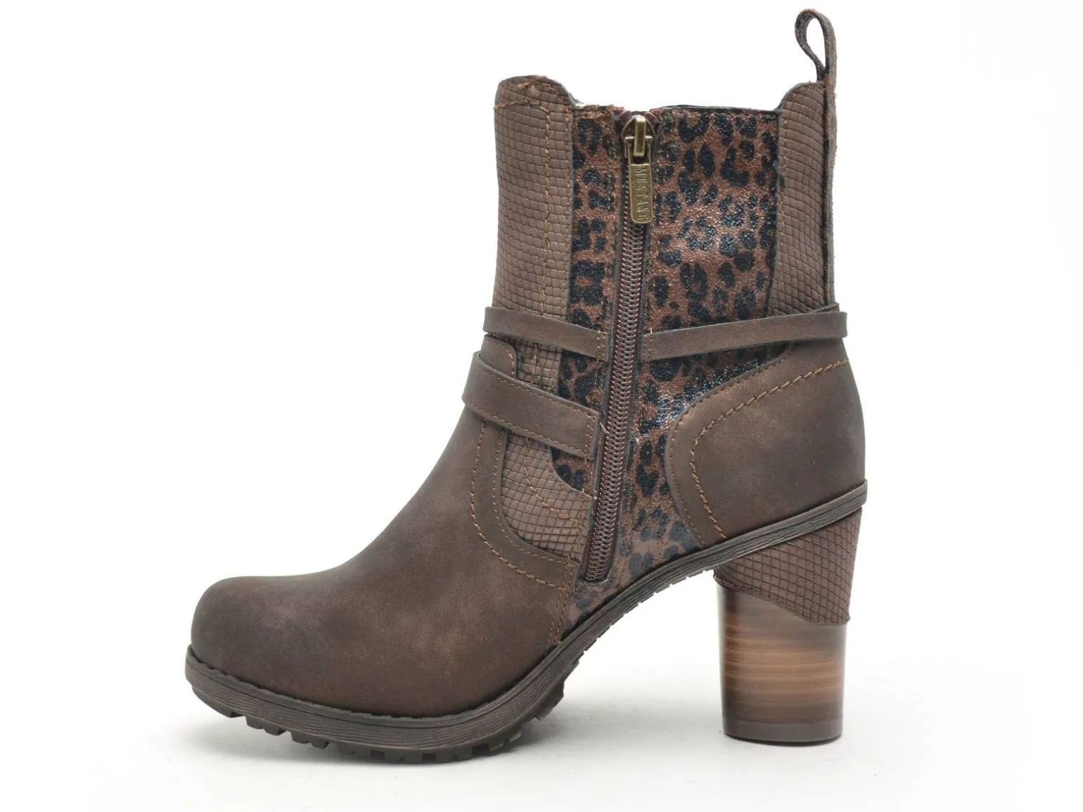 Mustang 15M0162008 Marron Boots et Bottines à Talons Femme