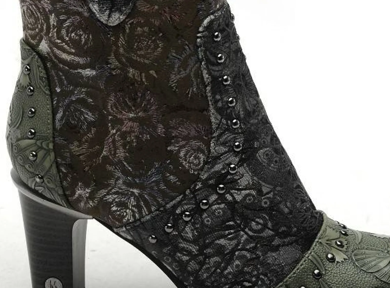 Mustang 1335505 Vert Boots et Bottines à Talons Femme