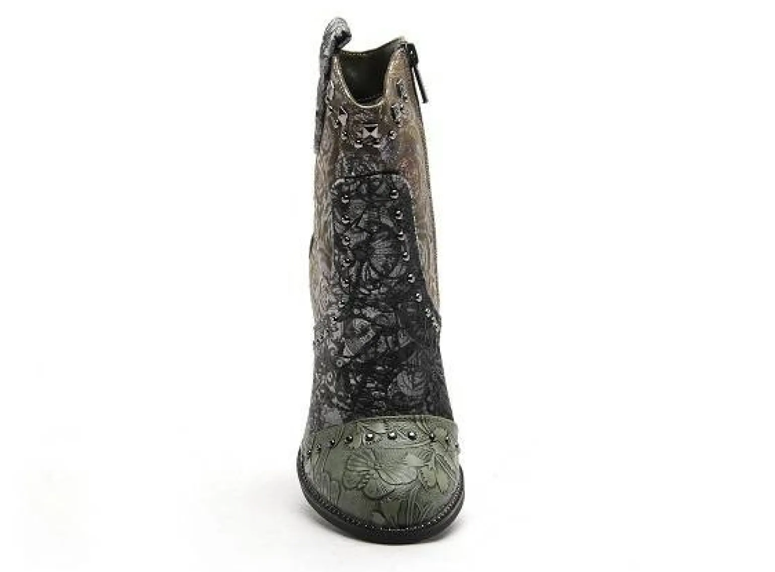 Mustang 1335505 Vert Boots et Bottines à Talons Femme