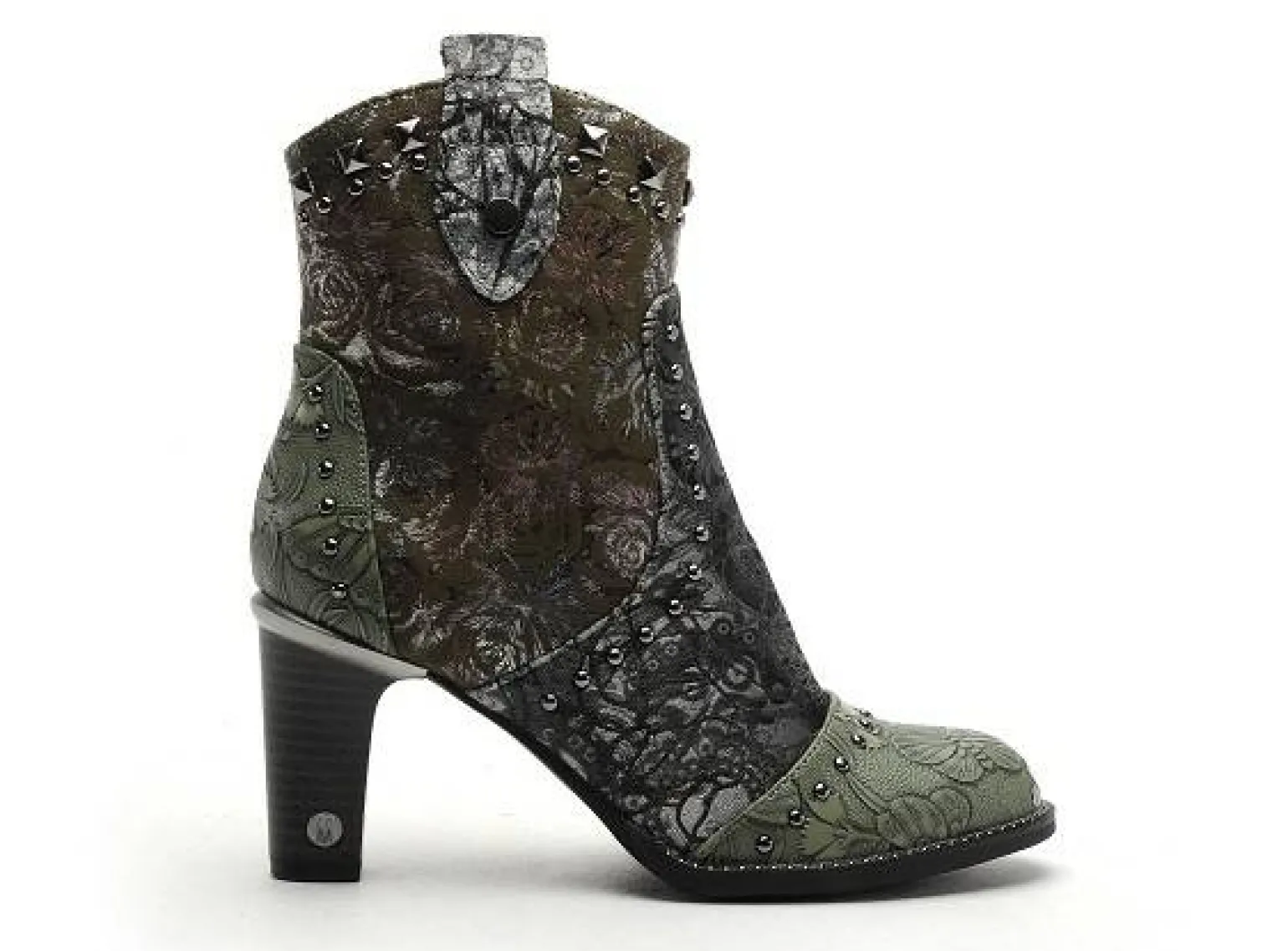 Mustang 1335505 Vert Boots et Bottines à Talons Femme