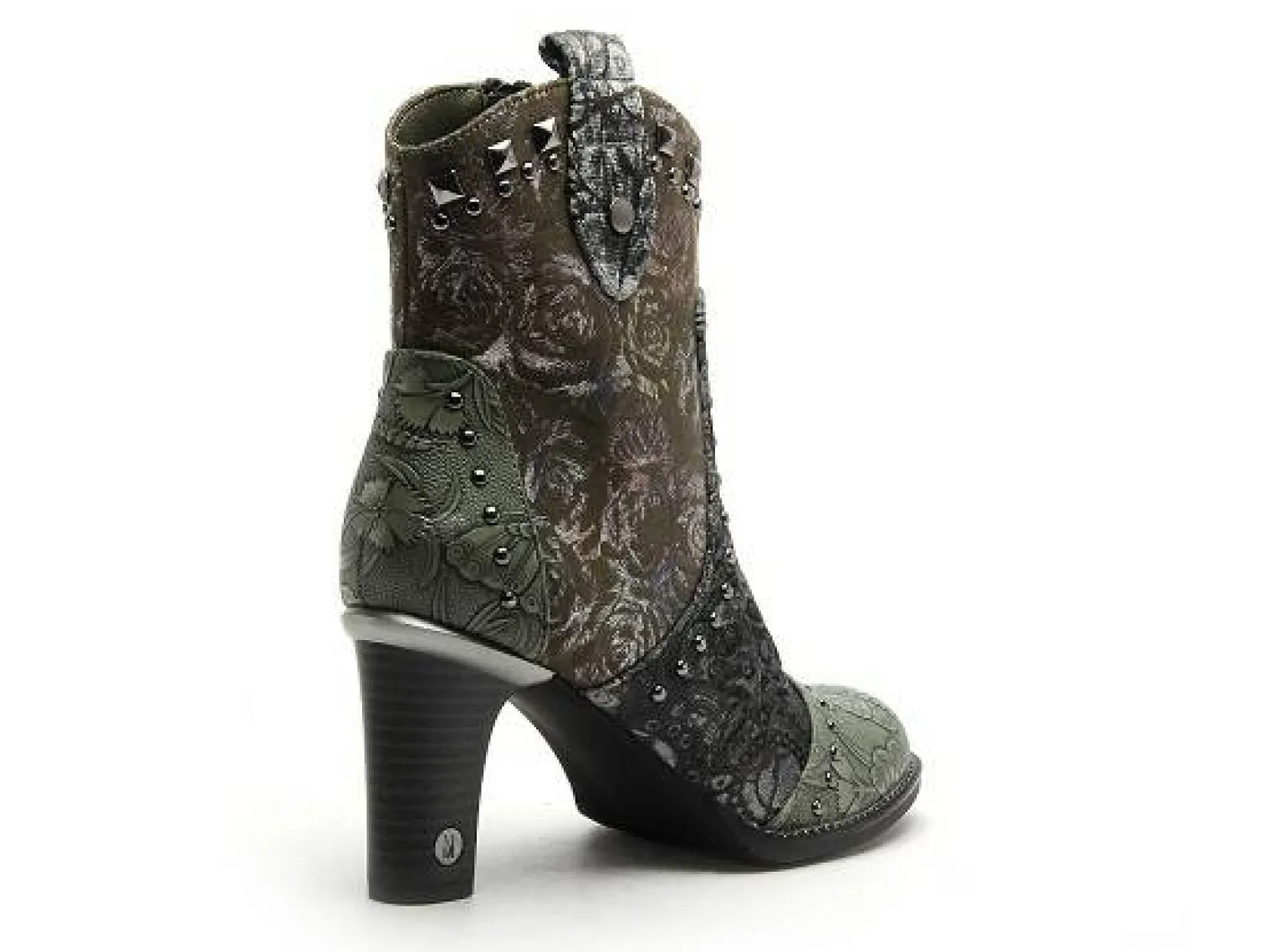 Mustang 1335505 Vert Boots et Bottines à Talons Femme