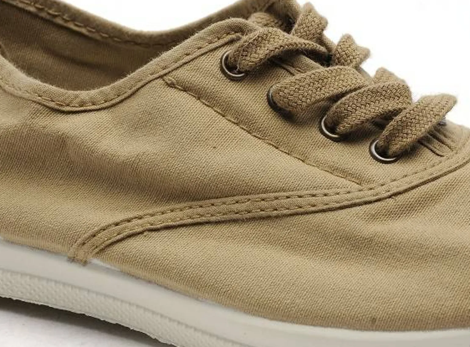 Natural World 102 Beige Baskets Basses Femme