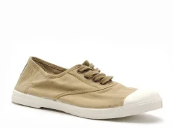 Natural World 102 Beige Baskets Basses Femme