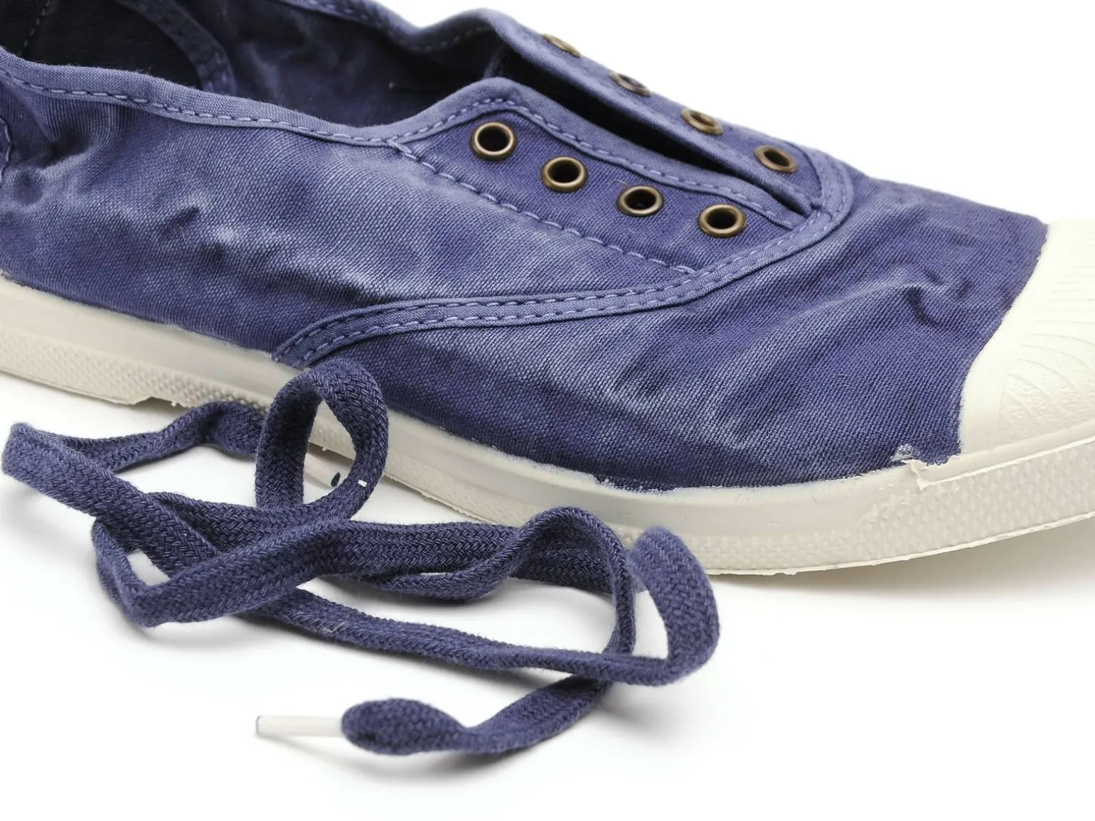Natural World 102 Bleu Baskets Basses Femme