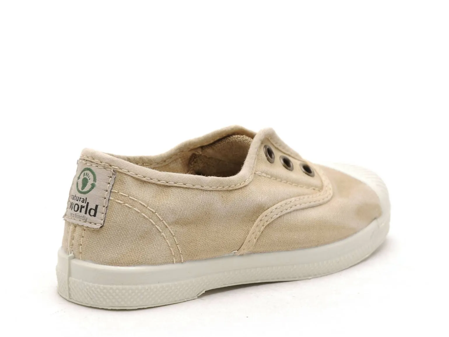 Natural World 470E Beige Baskets Basses Garçon