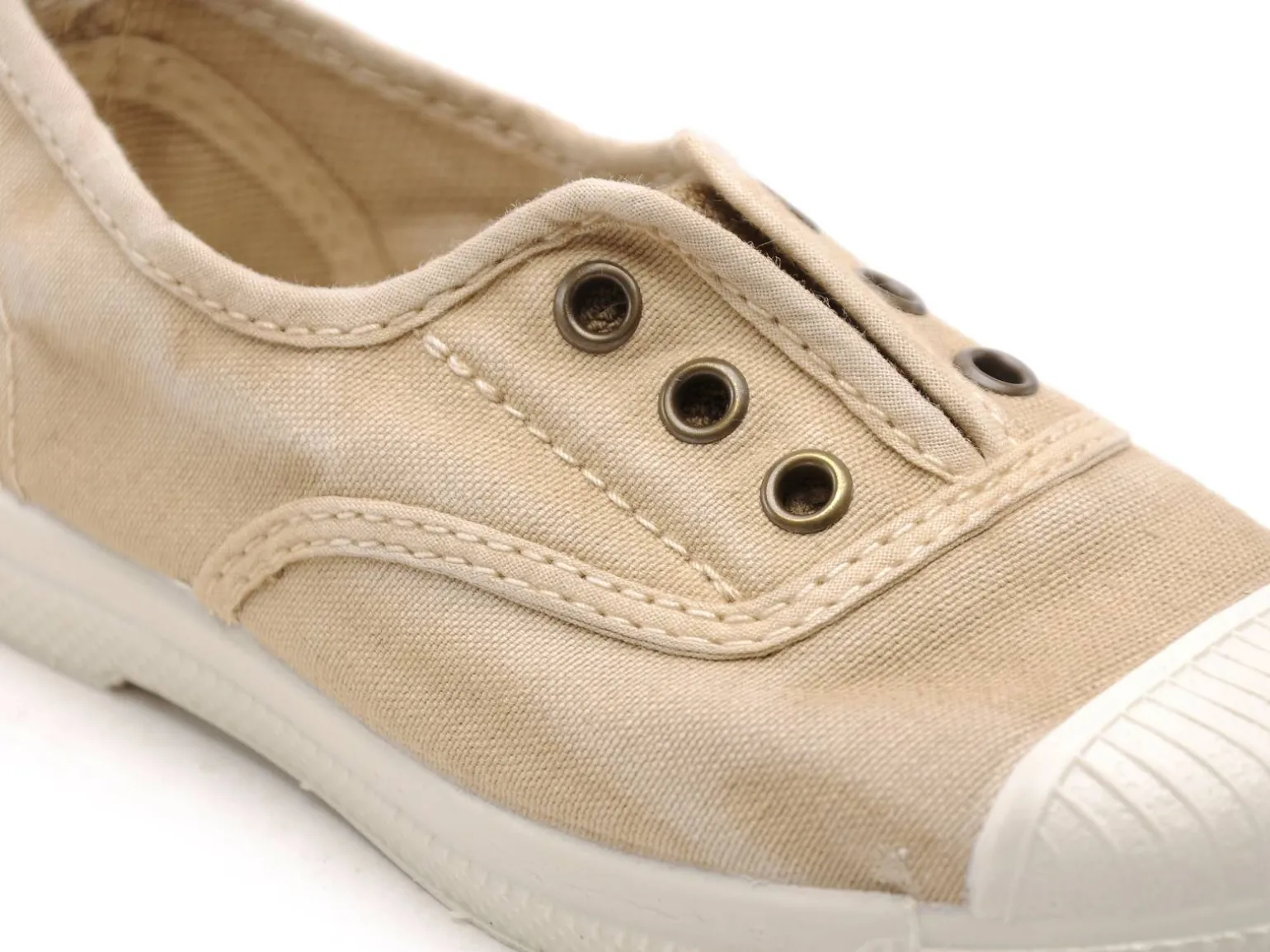 Natural World 470E Beige Baskets Basses Garçon
