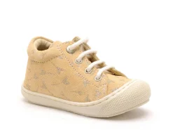 Naturino 0E13 NATURINO COCOON SUEDE PR.GLITTER FLOWER Jaune Bébé Fille