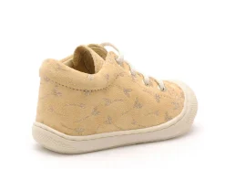 Naturino 0E13 NATURINO COCOON SUEDE PR.GLITTER FLOWER Jaune Bébé Fille
