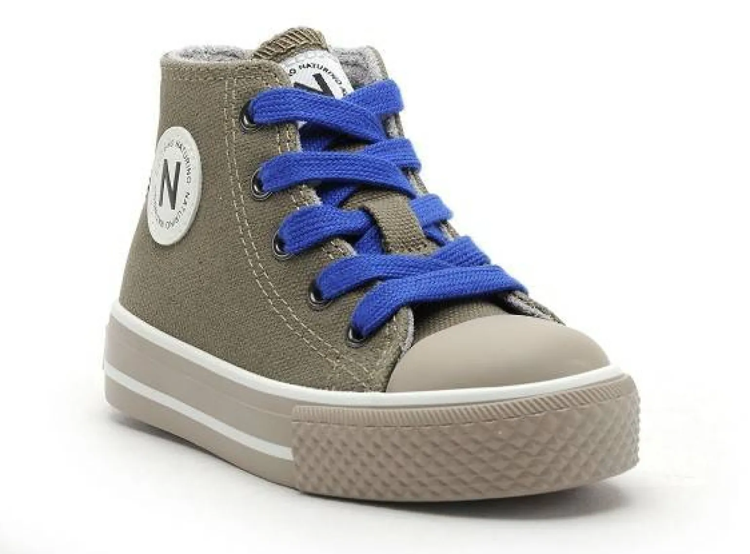 Naturino YLFAS. CANVAS WAXED Kaki Baskets Montantes Garçon