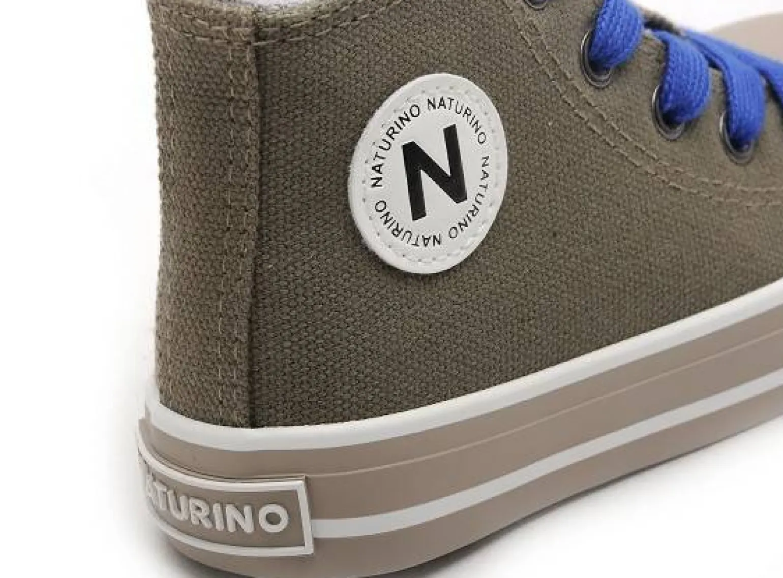 Naturino YLFAS. CANVAS WAXED Kaki Baskets Montantes Garçon