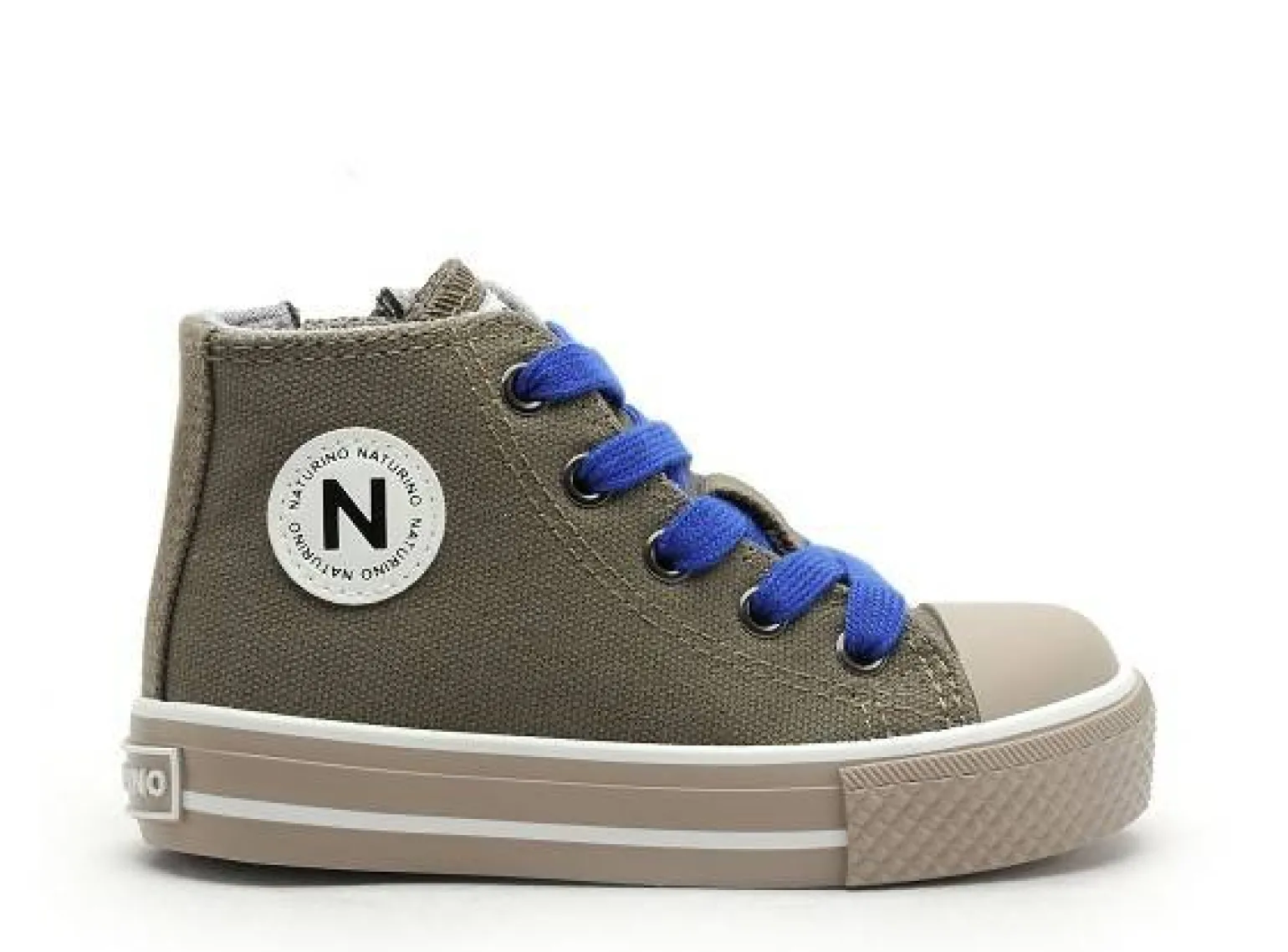Naturino YLFAS. CANVAS WAXED Kaki Baskets Montantes Garçon