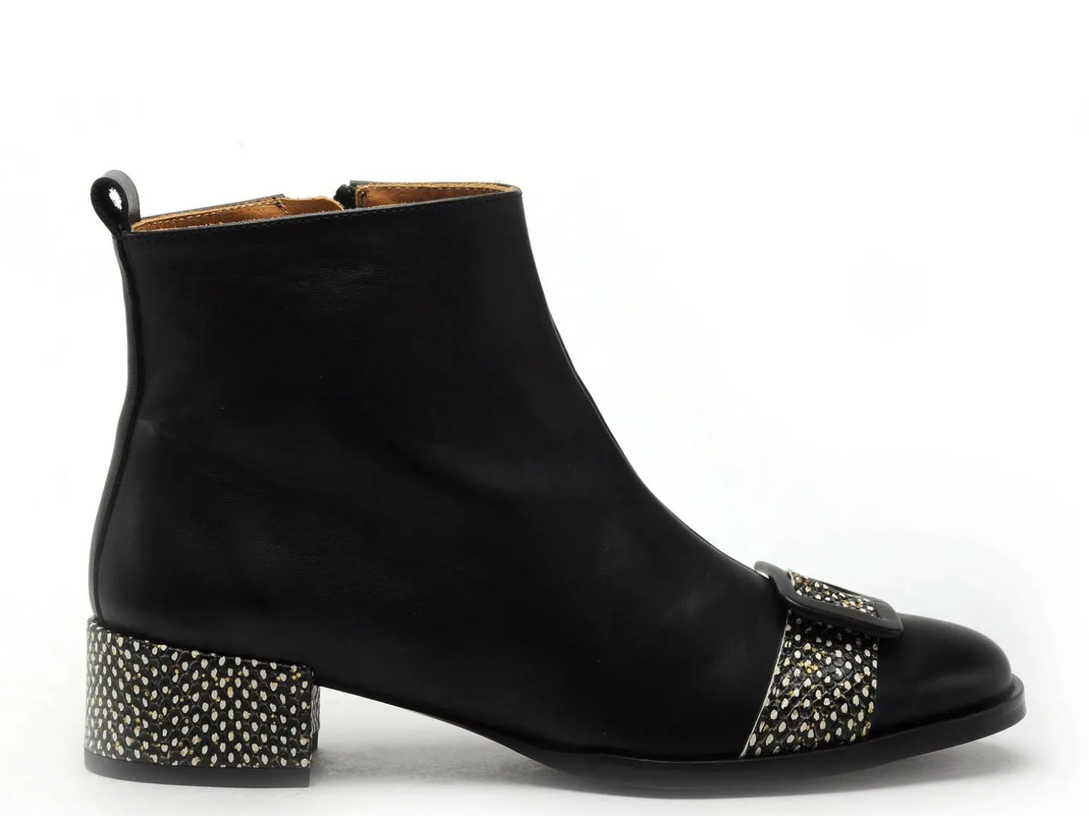 Nemonic 2345 Noir Bottines femme Boots et Bottines à Talons Femme