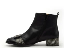 Nemonic 2345 Noir Bottines femme Boots et Bottines à Talons Femme
