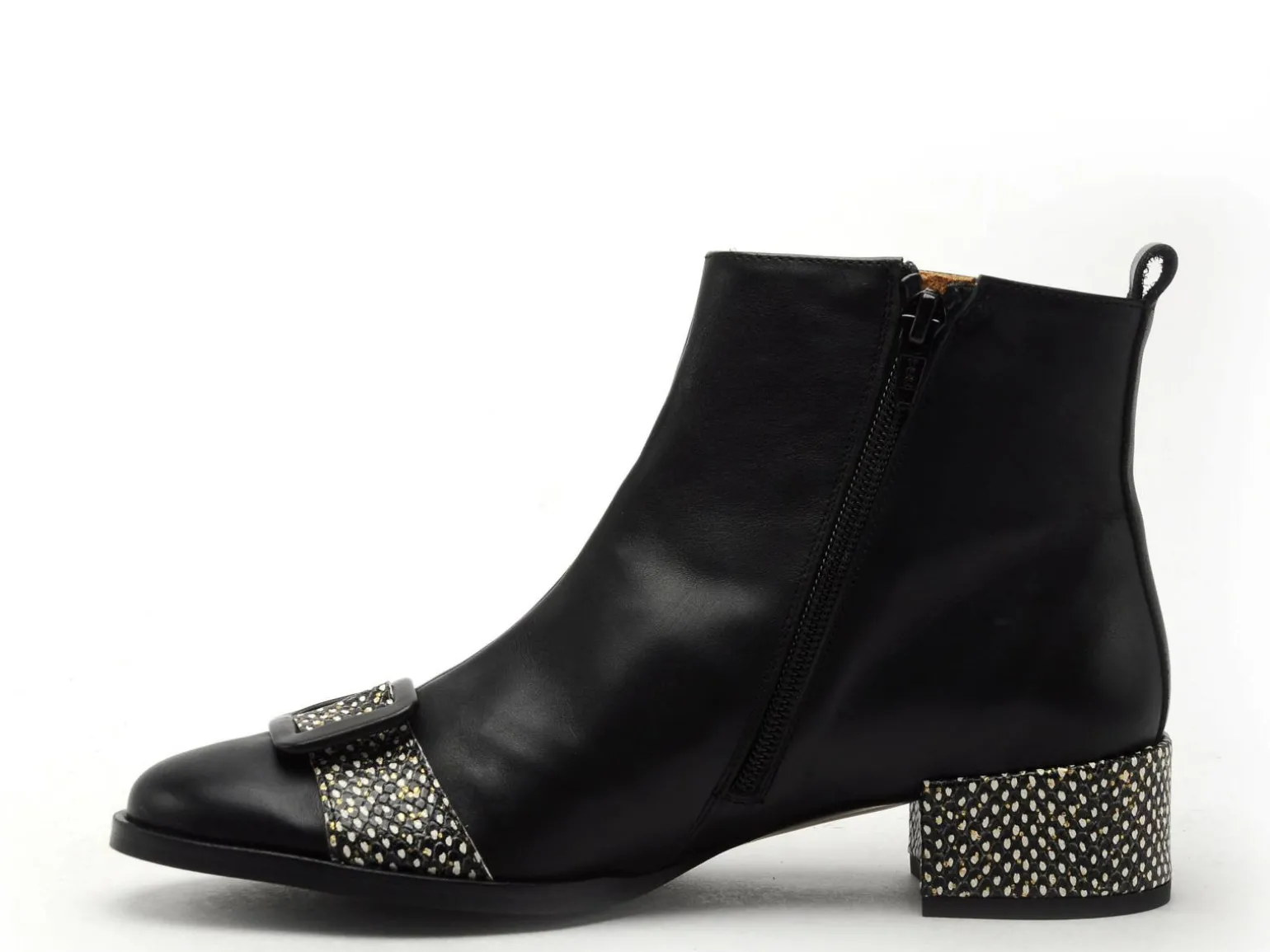 Nemonic 2345 Noir Bottines femme Boots et Bottines à Talons Femme