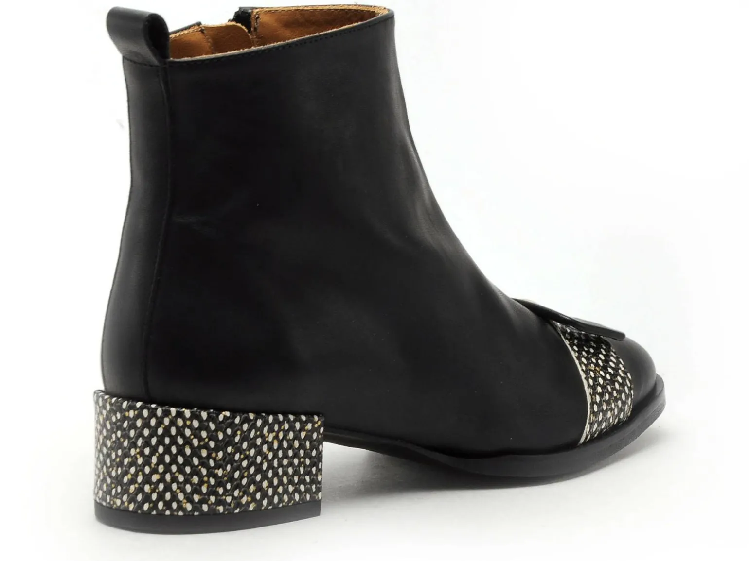 Nemonic 2345 Noir Bottines femme Boots et Bottines à Talons Femme