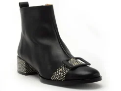 Nemonic 2345 Noir Bottines femme Boots et Bottines à Talons Femme