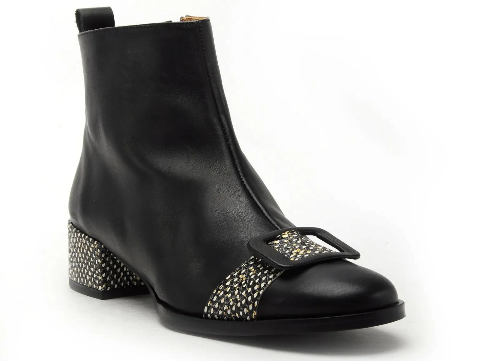 Nemonic 2345 Noir Bottines femme Boots et Bottines à Talons Femme