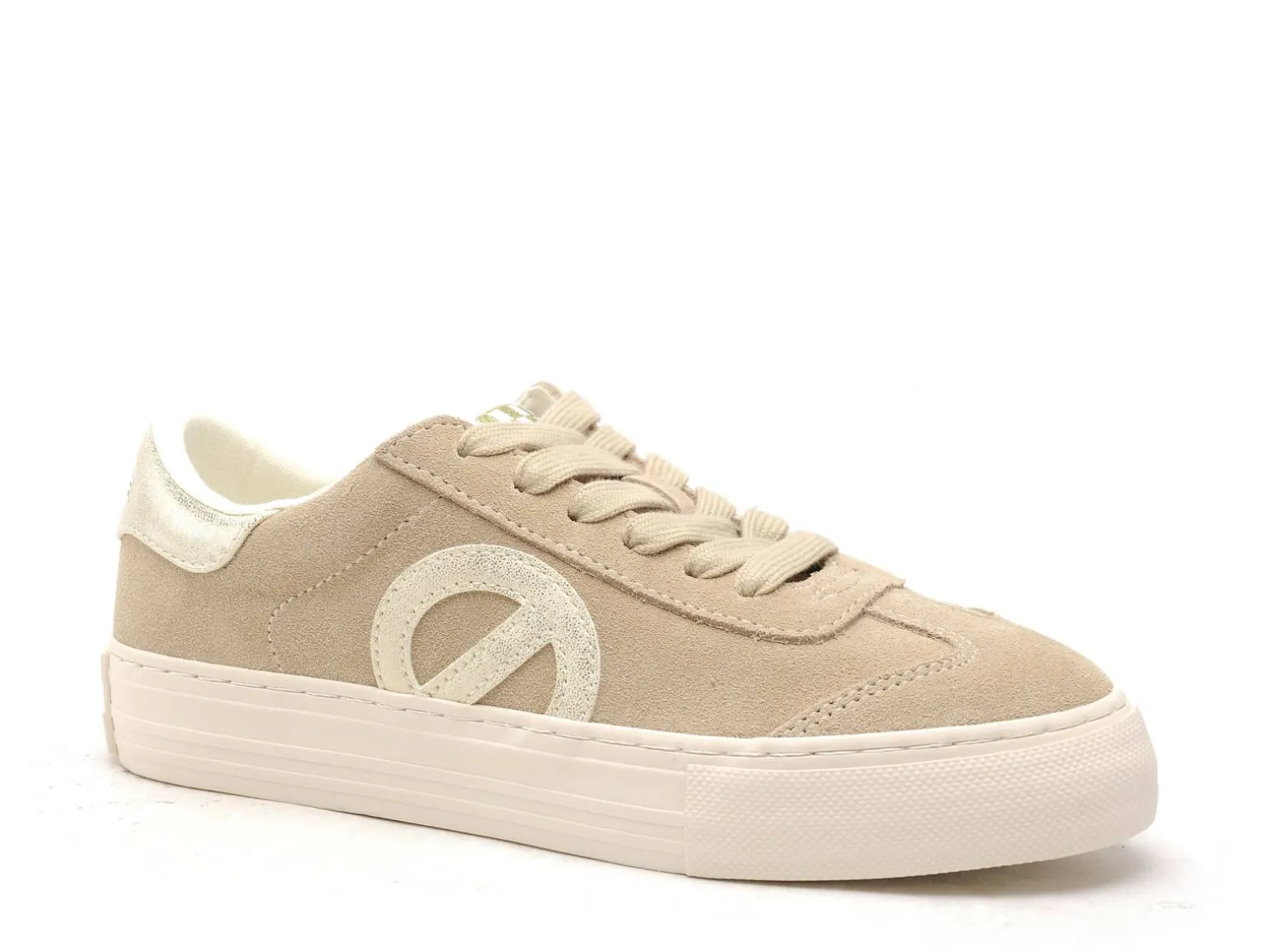 No Name ARCADE TOE SIDE Beige Baskets Basses Femme