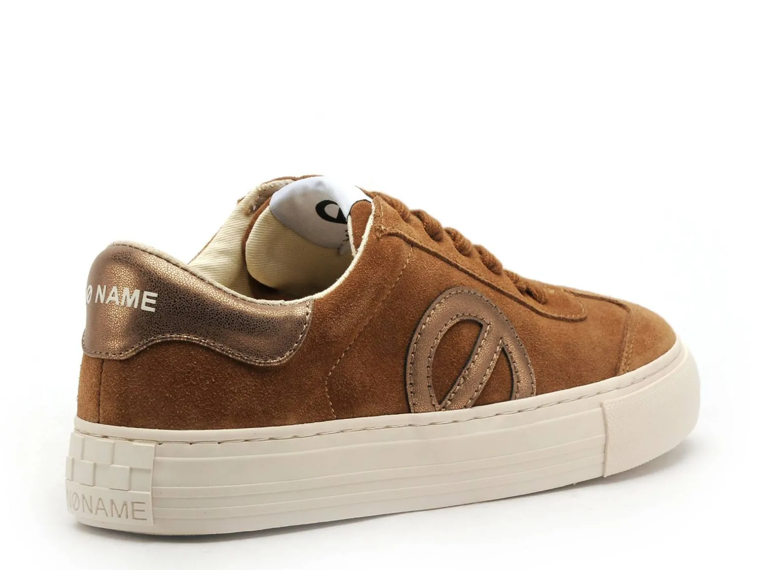 No Name Baskets ARCADE SIDE TOE SUEDE Marron Baskets Basses Femme