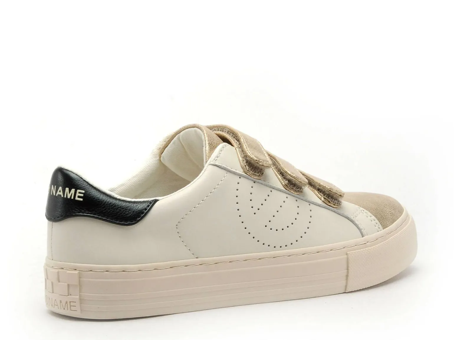 No Name Baskets ARCADE STRAPS PERFO Blanc Baskets Basses Femme
