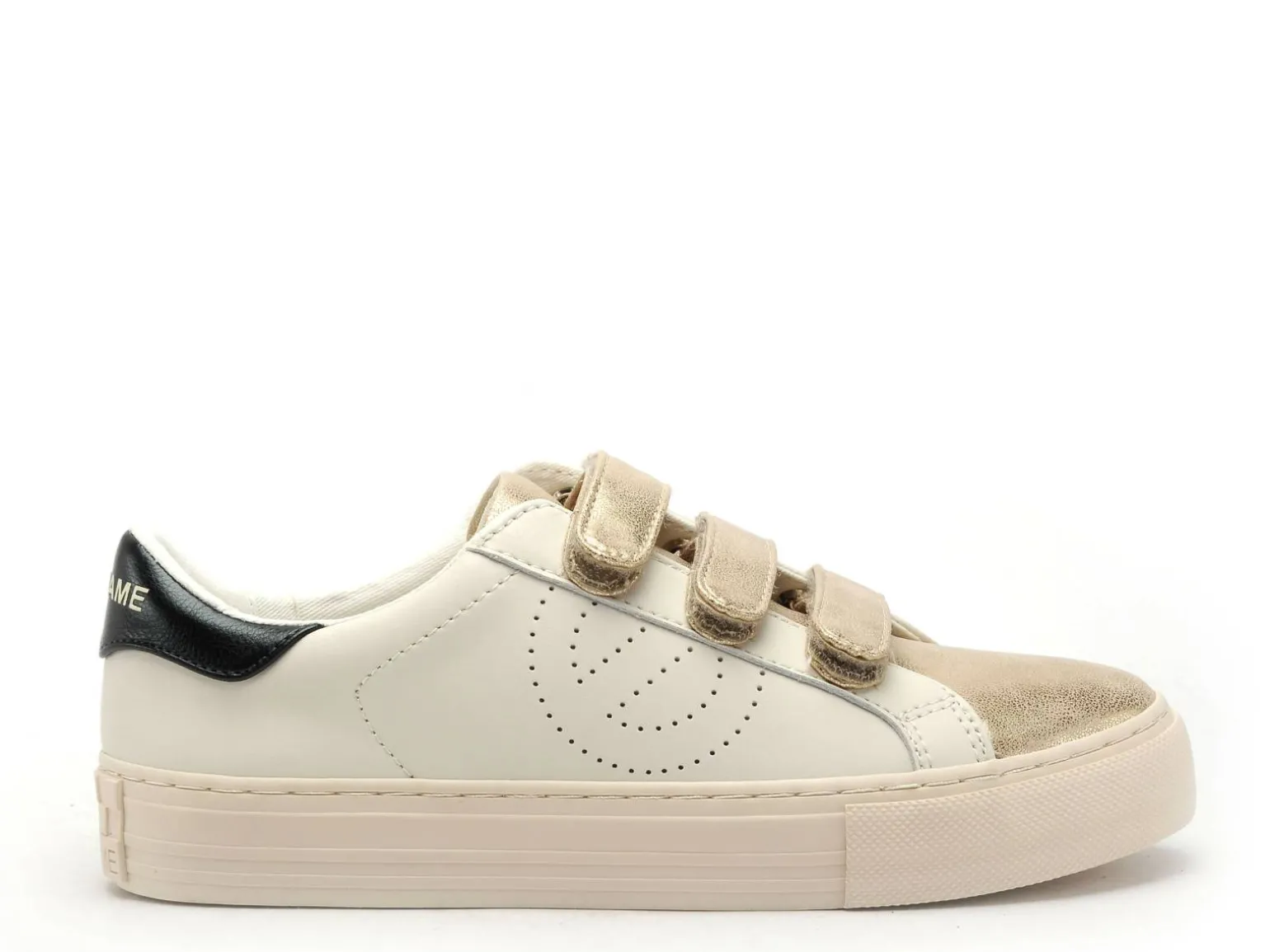No Name Baskets ARCADE STRAPS PERFO Blanc Baskets Basses Femme