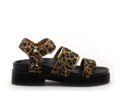 No Name JUNE ANKLE Marron Sandales Plates Femme