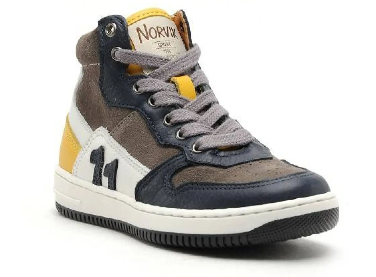 Norvik ONZE Jaune Baskets Montantes Garçon
