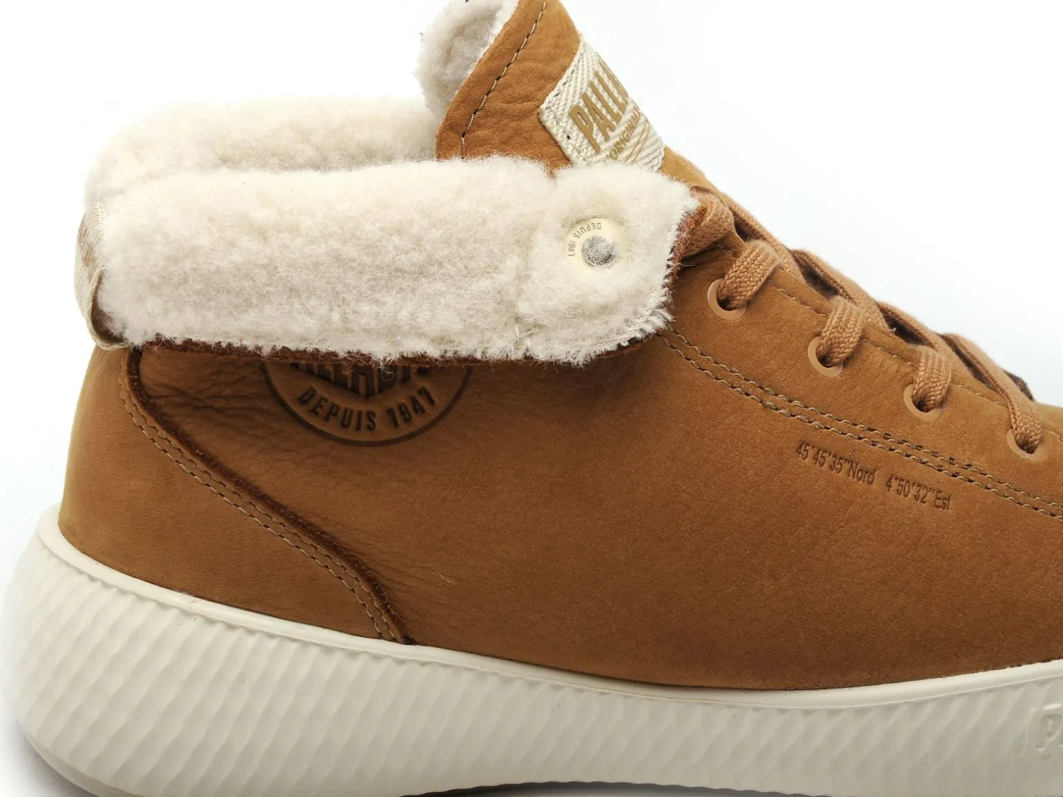 Palladium PALLANOVA CHUKKA WL DEAR Beige Basket Montante Femme