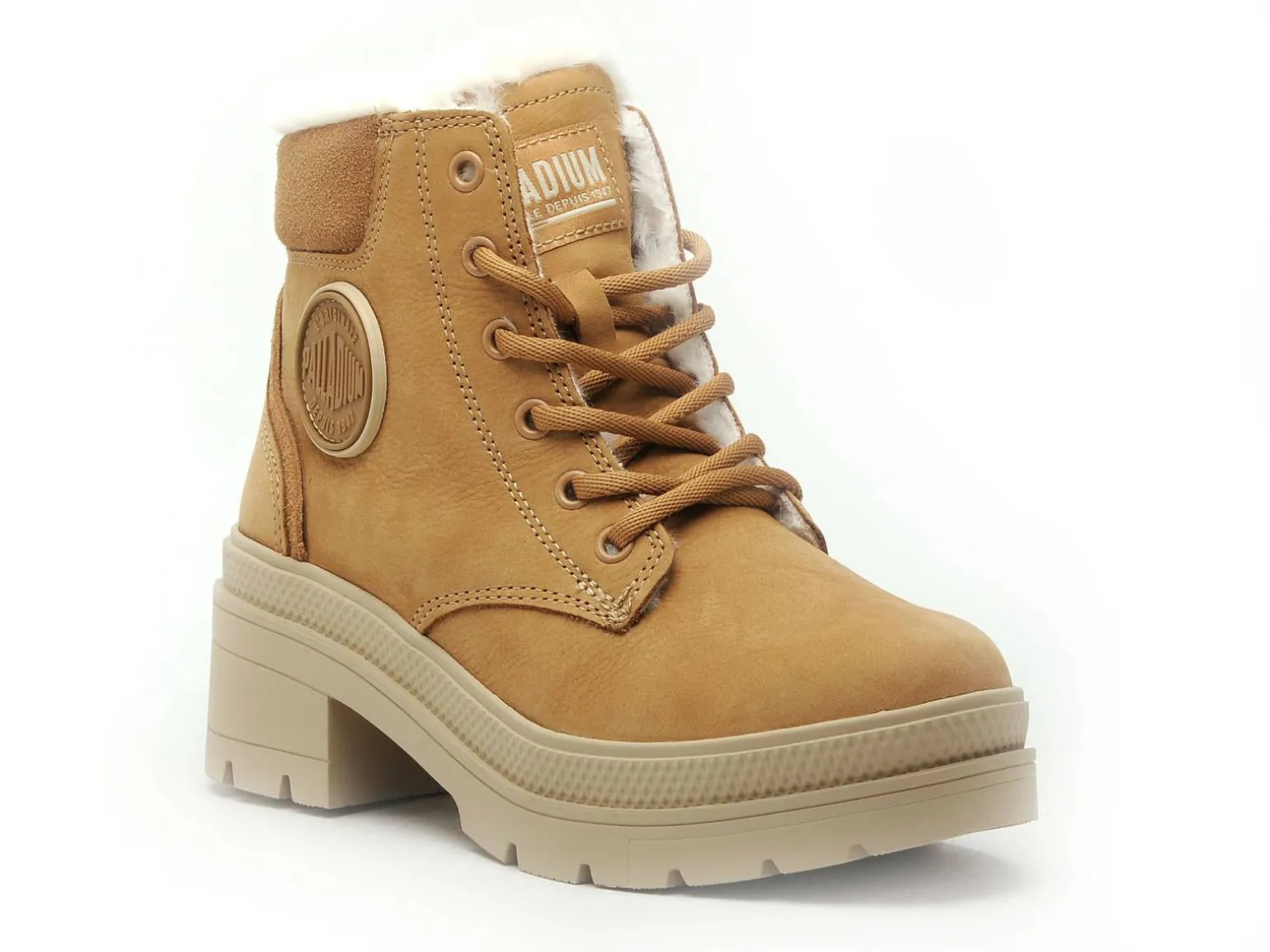 Palladium PALLARISE NBK WL DEAR Marron Boots et Bottines à Talons Femme