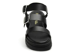 Patricia Miller 7016 703BIO Noir Sandales Plates Femme