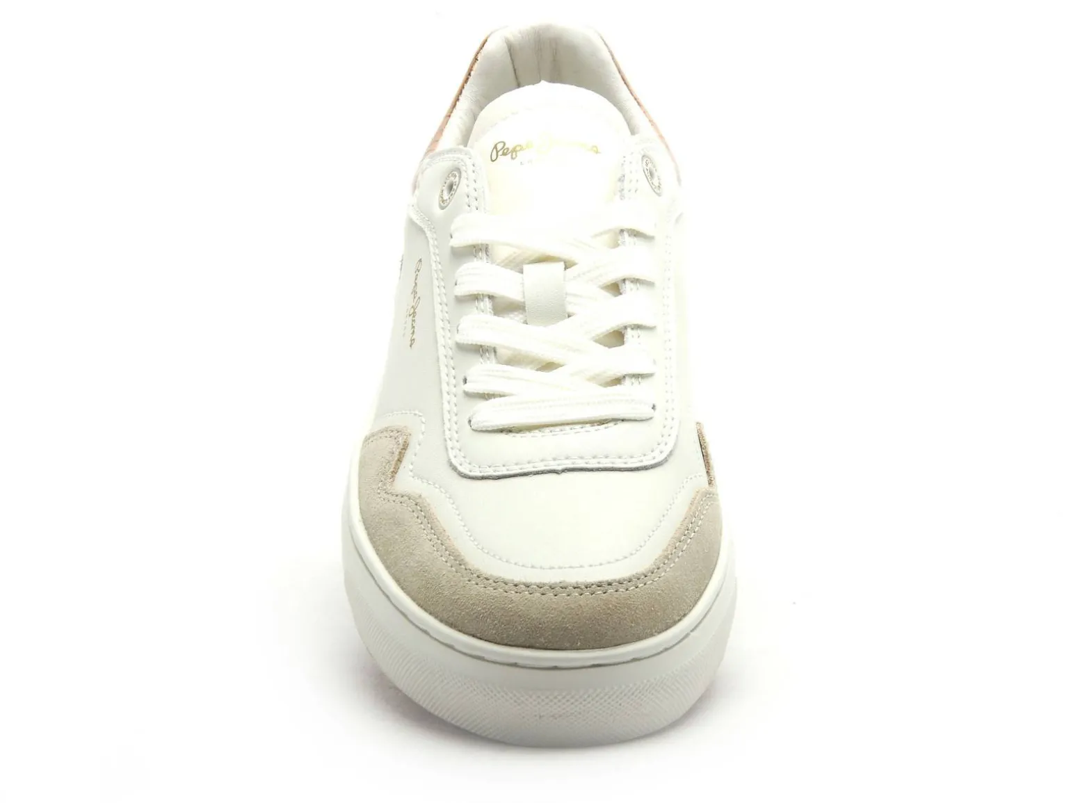 Pepe Jeans CAMDEN COLLAR PLS00042 Blanc Baskets Basses Femme