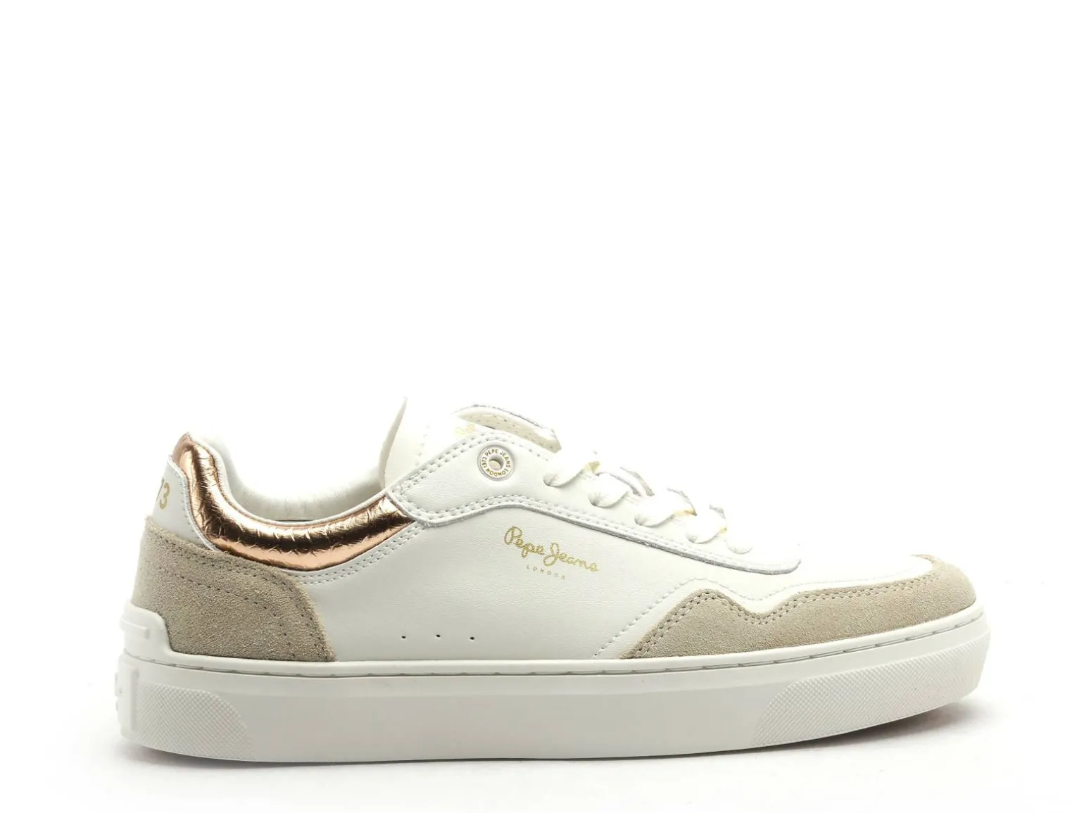 Pepe Jeans CAMDEN COLLAR PLS00042 Blanc Baskets Basses Femme