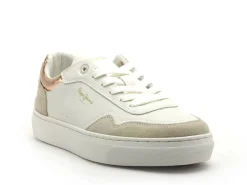 Pepe Jeans CAMDEN COLLAR PLS00042 Blanc Baskets Basses Femme
