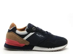 Pepe Jeans LONDON BRAND M PMS40018 Bleu Baskets Basses Homme