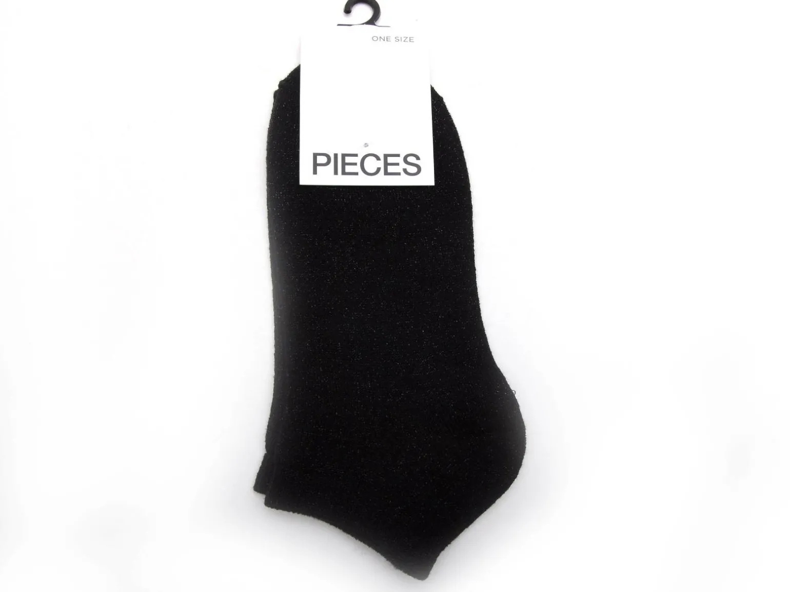 Pieces CHAUSSETTES PCSEBBY GLITTER SNEAKER Noir Chaussettes Femme