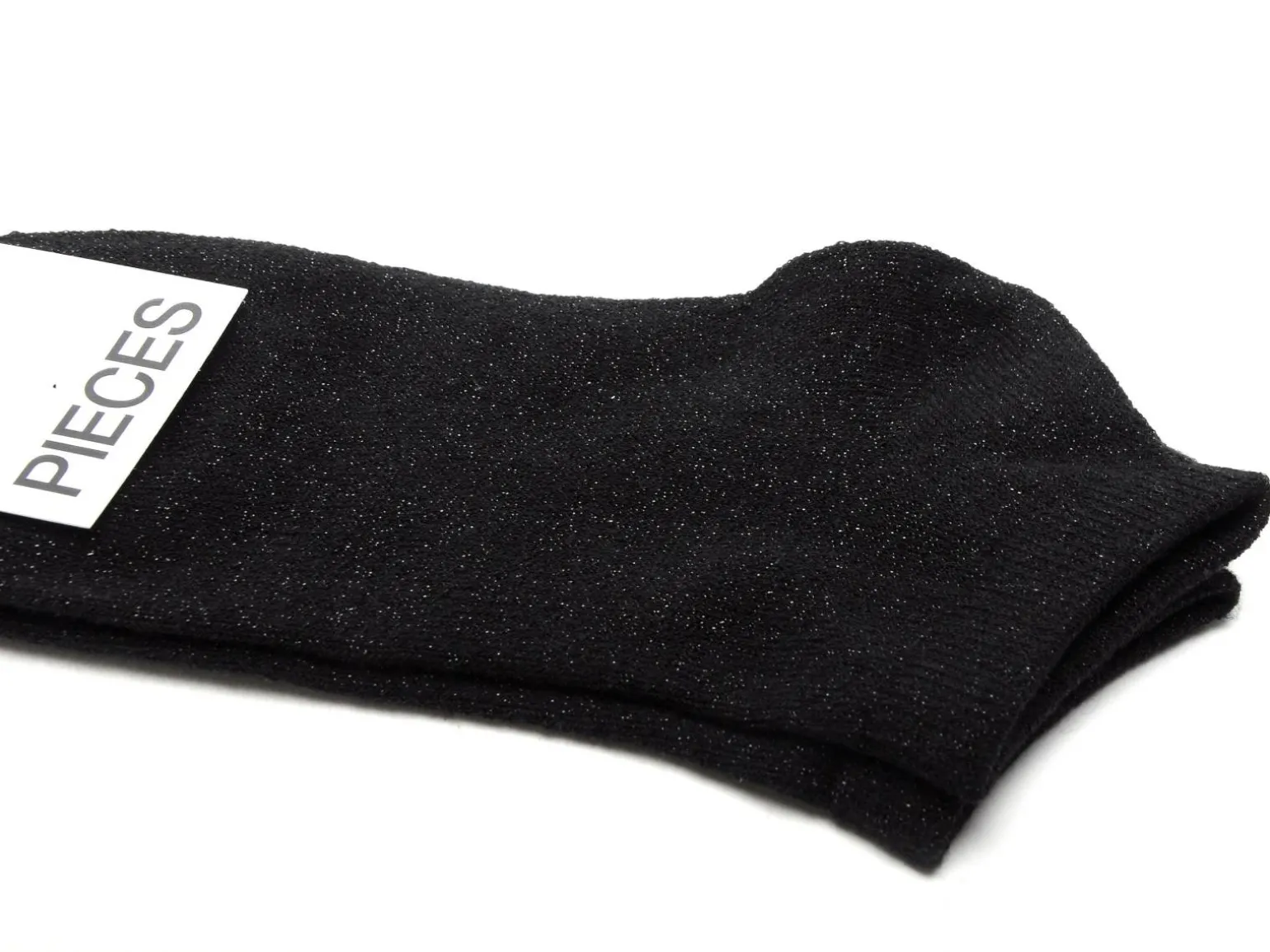 Pieces CHAUSSETTES PCSEBBY GLITTER SNEAKER Noir Chaussettes Femme