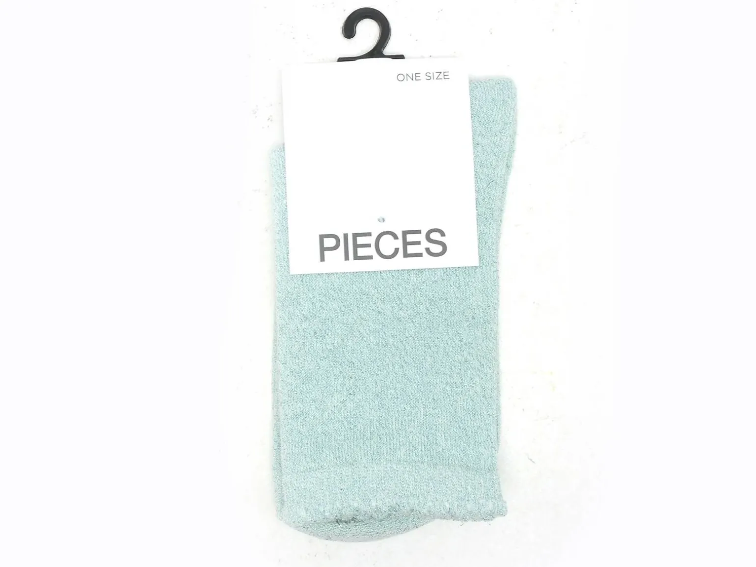 Pieces CHAUSSETTES PCSEBBY GLITTER LONG SOCKS NOOS BC Vert Chaussettes Femme