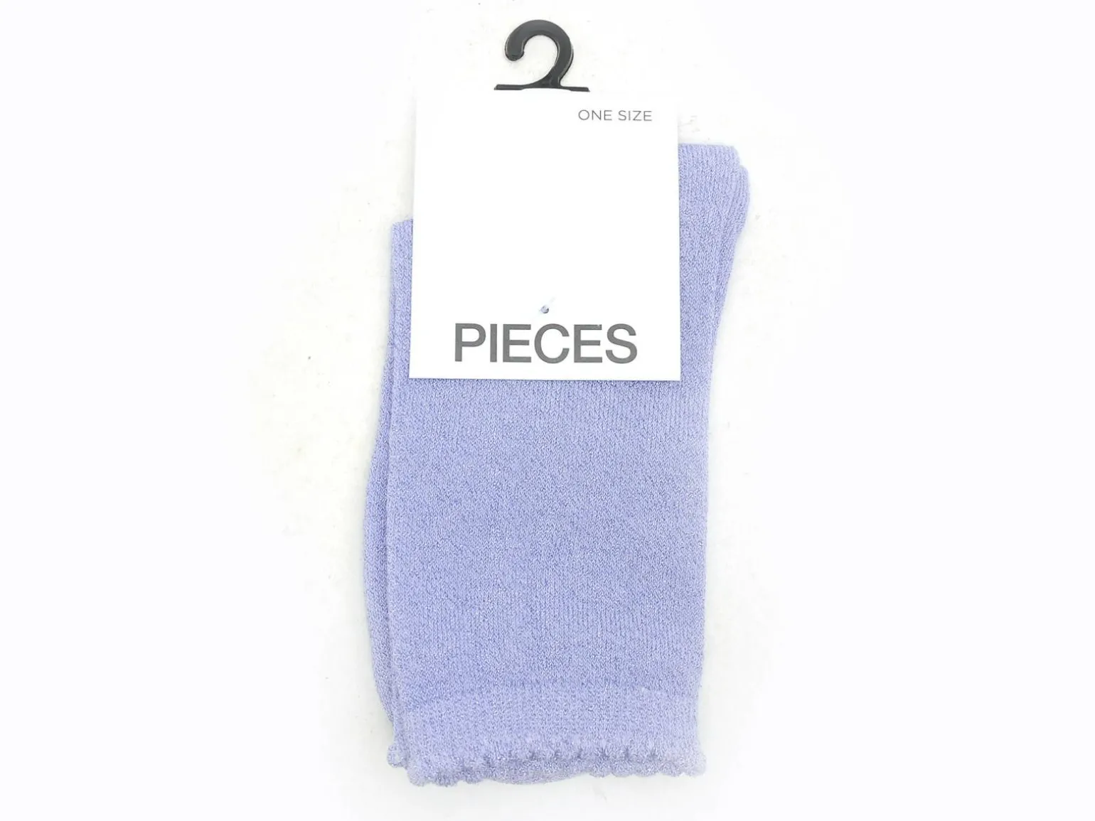 Pieces CHAUSSETTES PCSEBBY GLITTER LONG SOCKS NOOS BC Bleu Chaussettes Femme