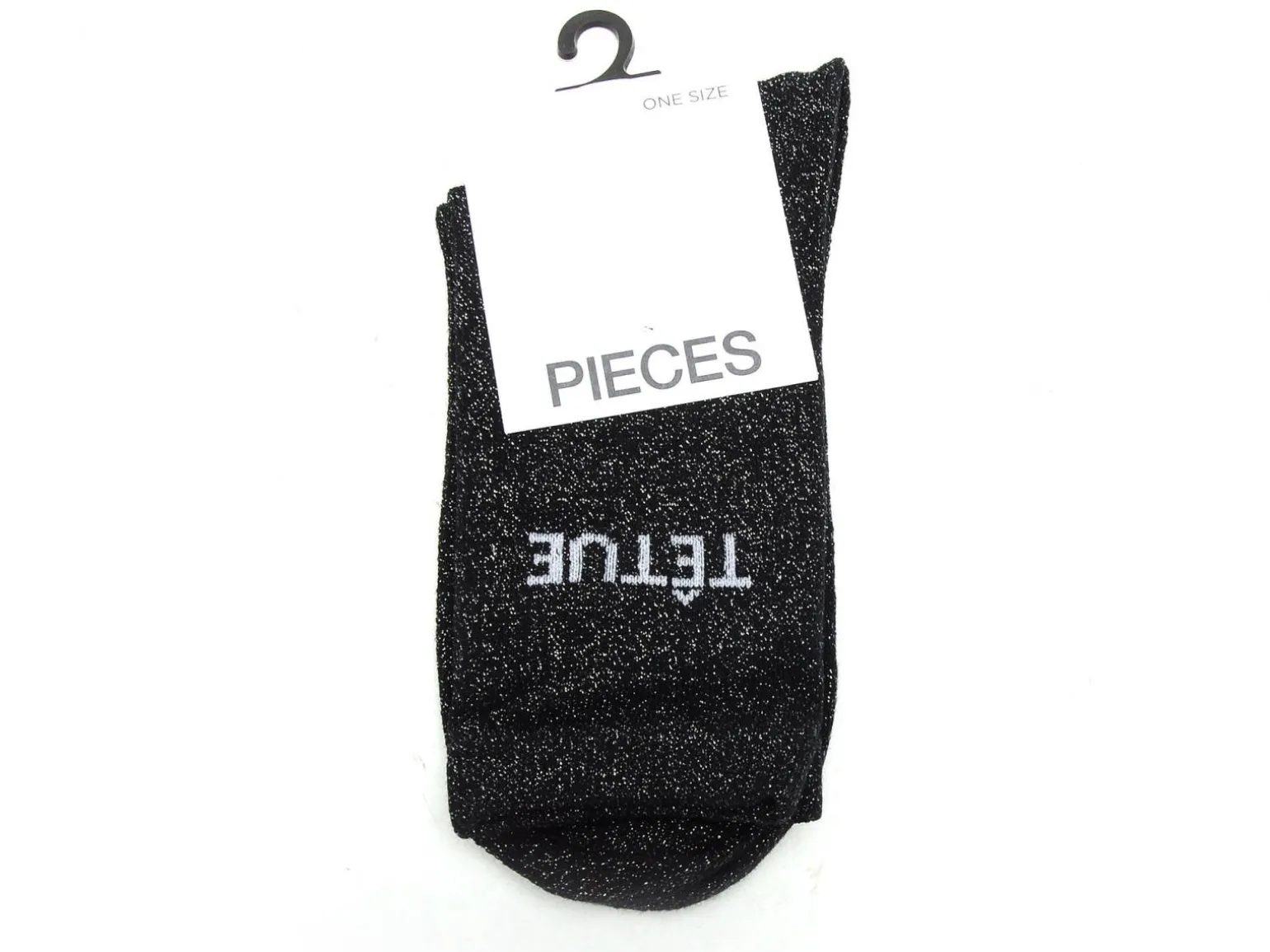 Pieces CHAUSSETTES PCSEBBY LONG GLITTER Bleu Chaussettes Femme