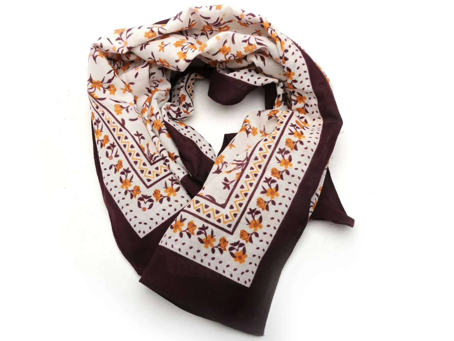 Pieces FOULARD PCJANISLA SQUARE SCARF BC Bordeaux Foulards - Echarpes Femme