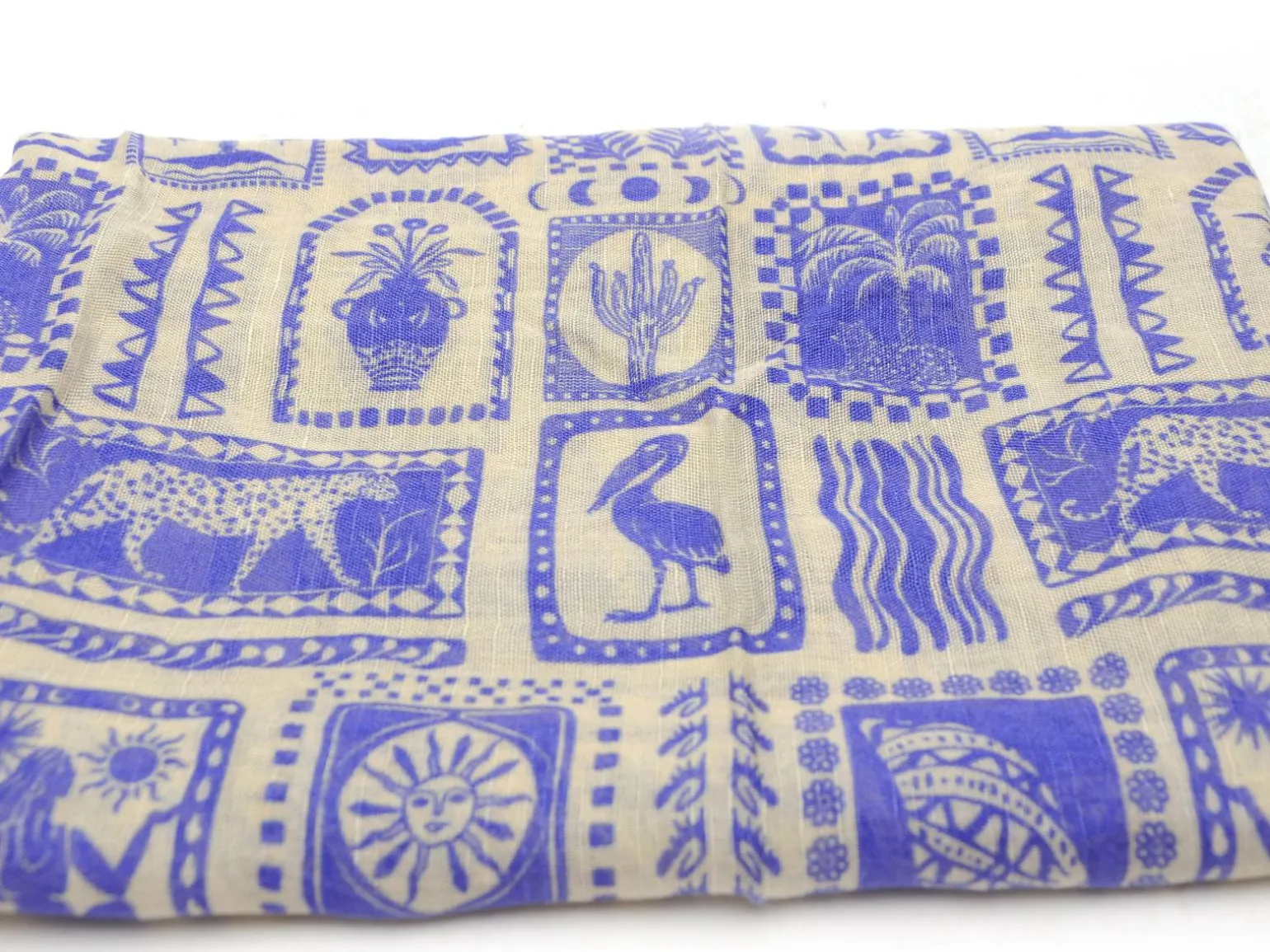Pieces FOULARD PCMIRANDI SQUARE SCARF BC Bleu Foulards - Echarpes Femme