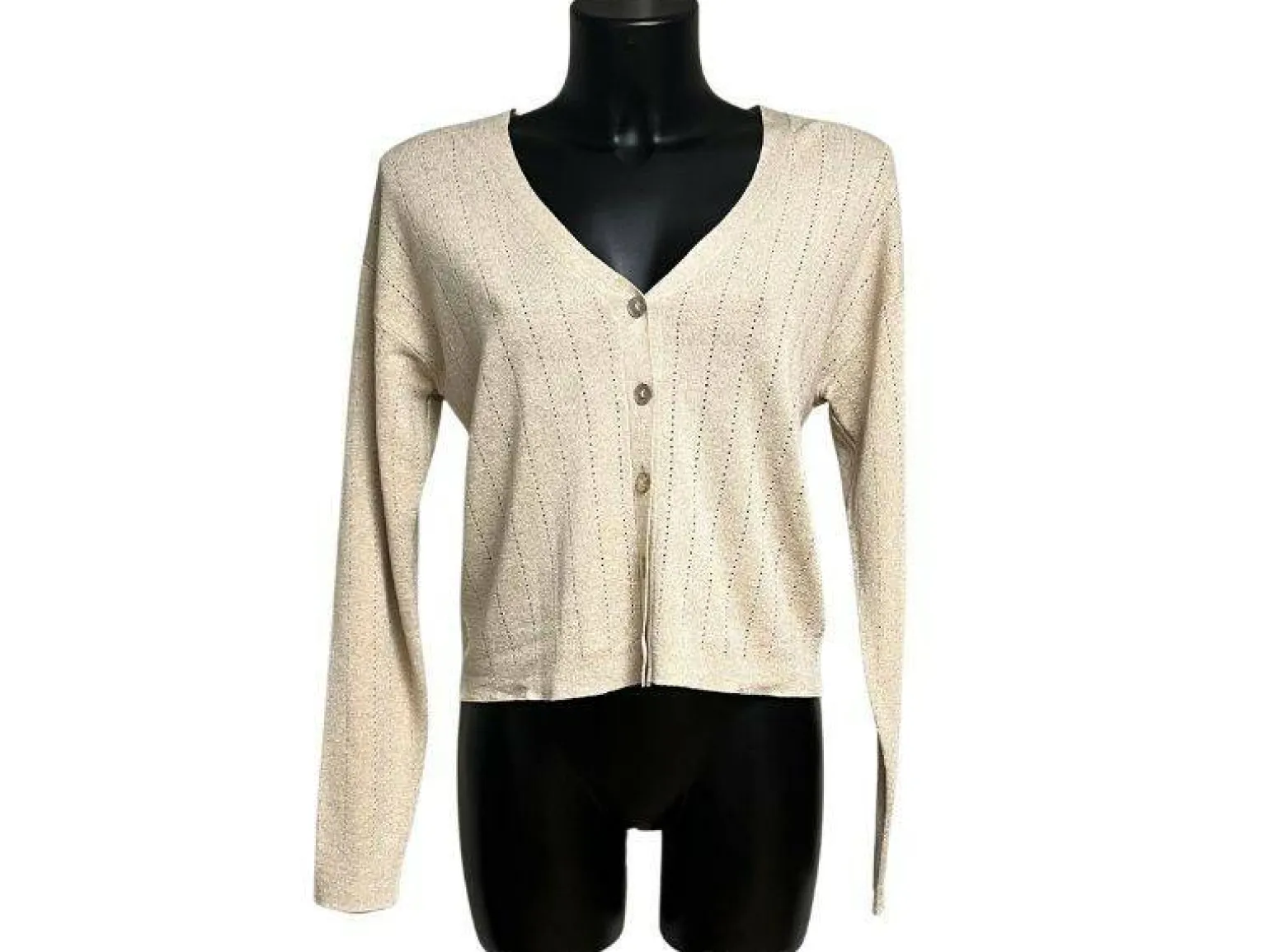 Pieces Gilet Beige SALIMA Pulls et Gilets Femme