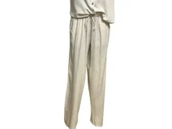 Pieces Pantalon Beige PIA HW WIDE Jeans et Pantalons Femme