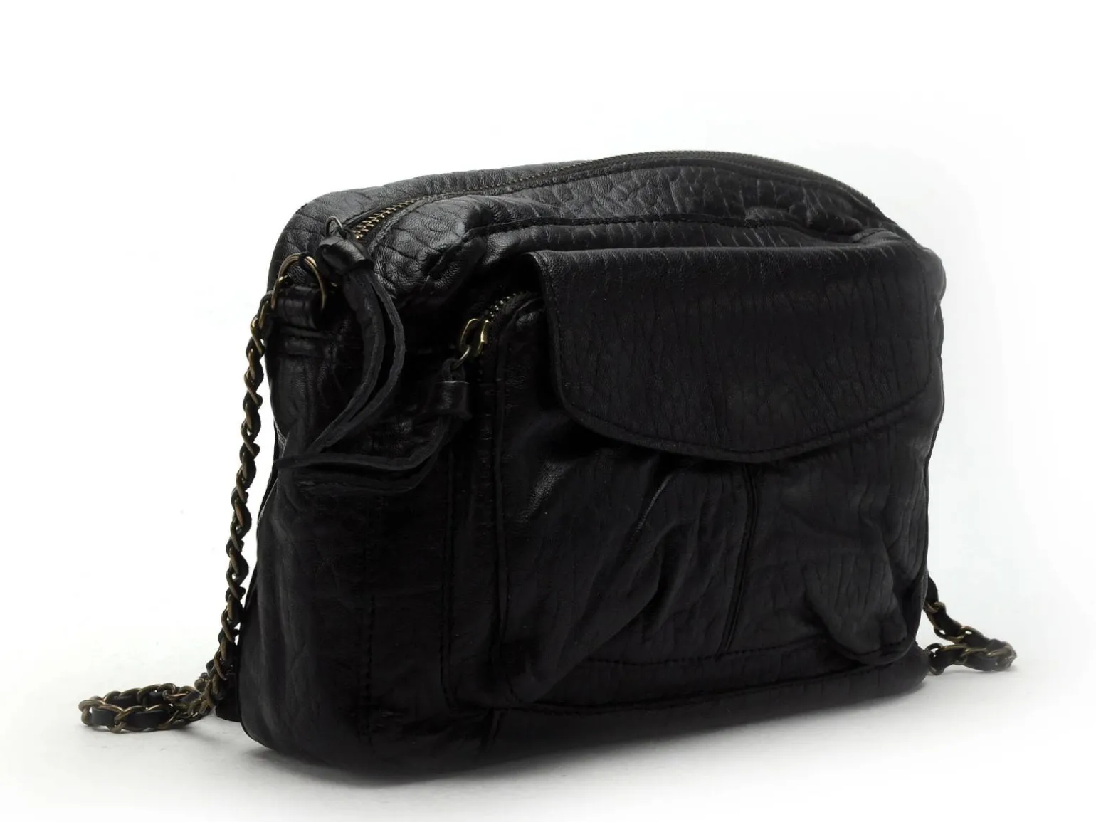 Pieces Sac à main PC NAINA LEATHER LARGE BODY Noir Sacs Femme