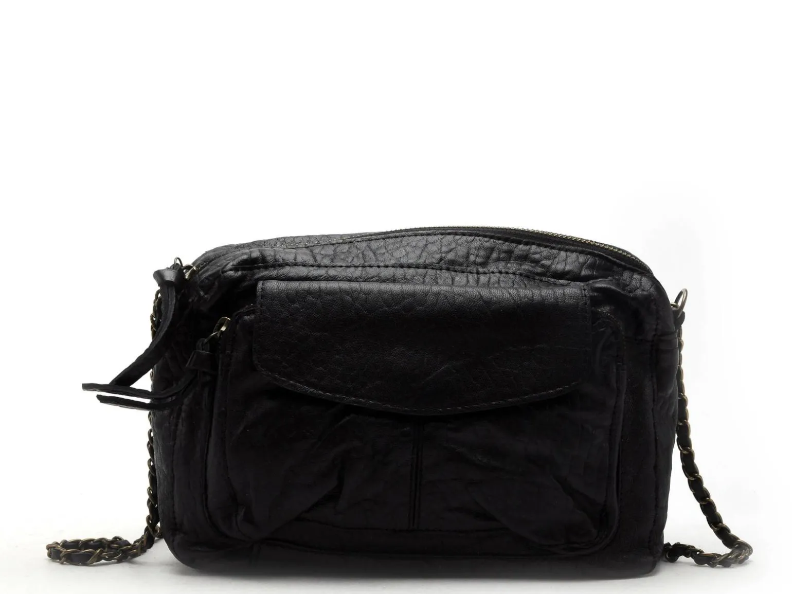 Pieces Sac à main PC NAINA LEATHER LARGE BODY Noir Sacs Femme